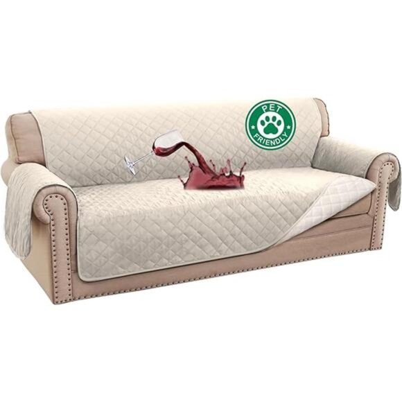 Turquoize 100% Waterproof Sofa Covers Couch Cover Sofa Cover for Dogs Couch - Picture 7 of 7